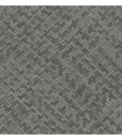 Behang Botanica Rattan Wickerwork zwart en grijs Decoratie