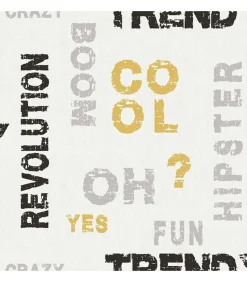 Noordwand Behang Friends & Coffee Words and Letters grijs en zwart