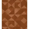 Clearance Behang Topchic Graphic Shapes Facet metallic oranje Decoratie