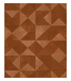 Clearance Behang Topchic Graphic Shapes Facet metallic oranje Decoratie