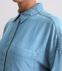 Normale spijkerblouse DAMES Overhemden & Blouses