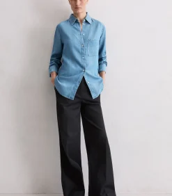 DAMES Marc O'Polo Normale spijkerblouse