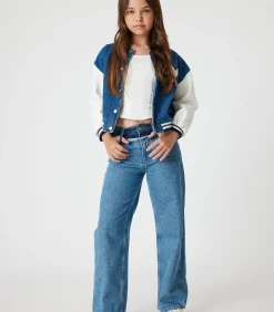 Online Normale taille Brede pijpen Jeansbroek Kinderen Jeans