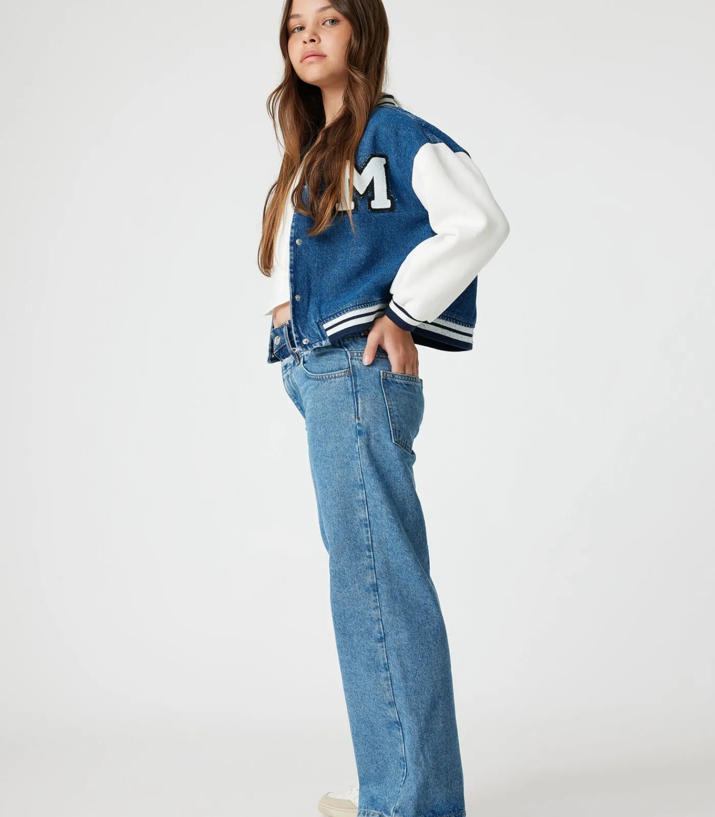 Online Normale taille Brede pijpen Jeansbroek Kinderen Jeans