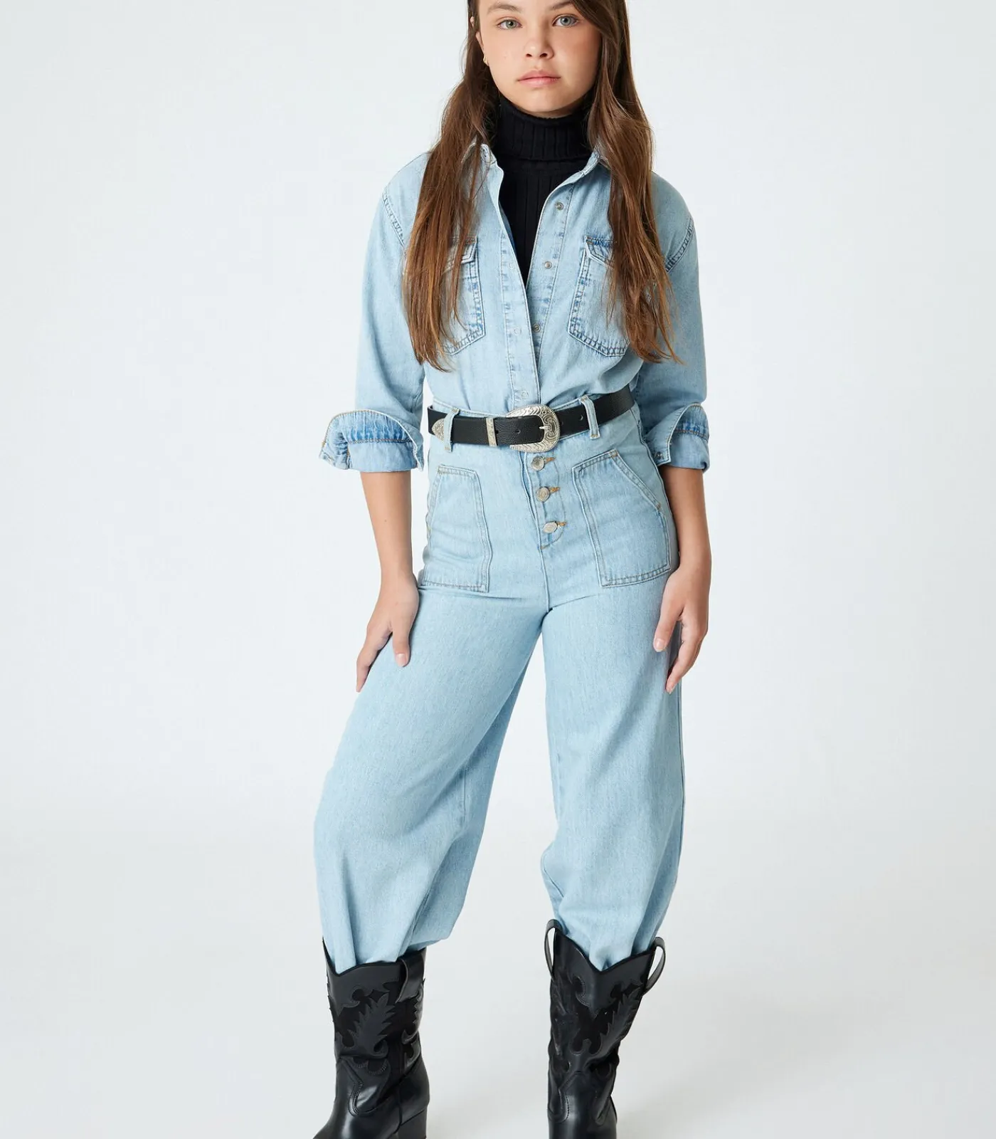 Kinderen Koton Normale taille Flare Jeansbroek