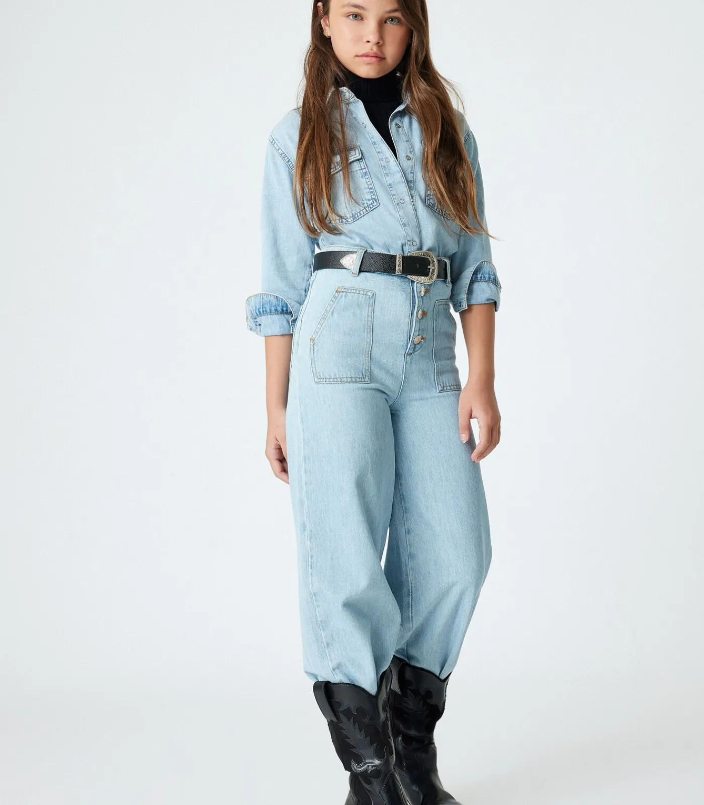 Kinderen Koton Normale taille Flare Jeansbroek