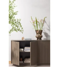 Clearance Nova Dressoir 200 cm - Grenen - Truffel Bruin - 85x200x40 Meubels