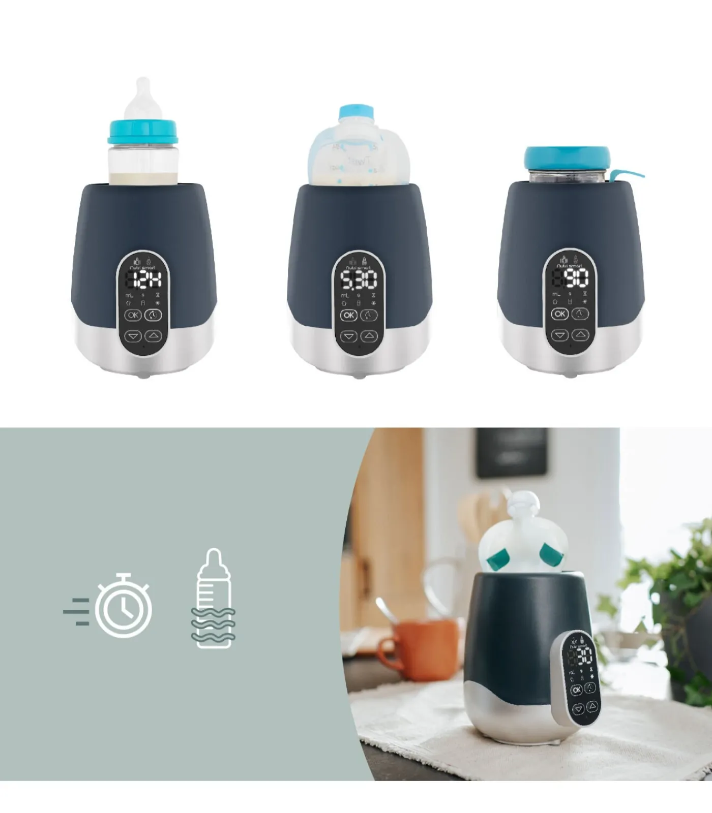 Discount NutriSmart Moedermelk en Flessenwarmers Kinderen Babyuitzet