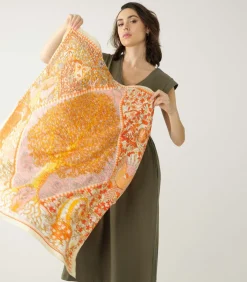 Best OANA - Gestreepte sjaal DAMES Sjaals