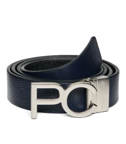 Heren Polo Club Omkeerbare riem ‘Bennet’ in marineblauw en zwart met gesp van PC