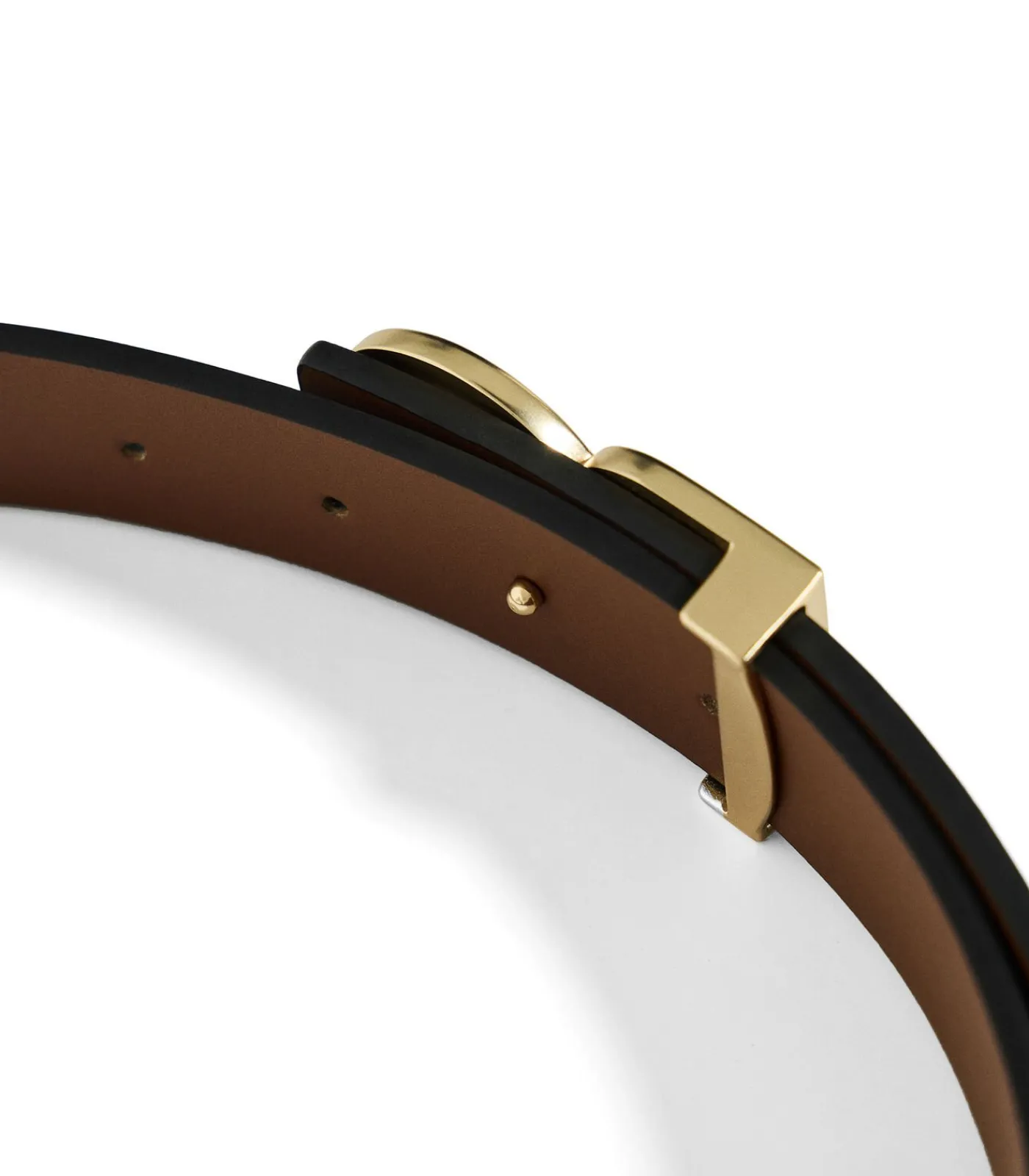 Hot Omkeerbare riem ‘Blair’ in zwart en bruin met gesp van PC DAMES Riemen