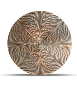 Hot Onderzetter 26cm geribbeld goud Charm - (x2) Keukenaccessoires