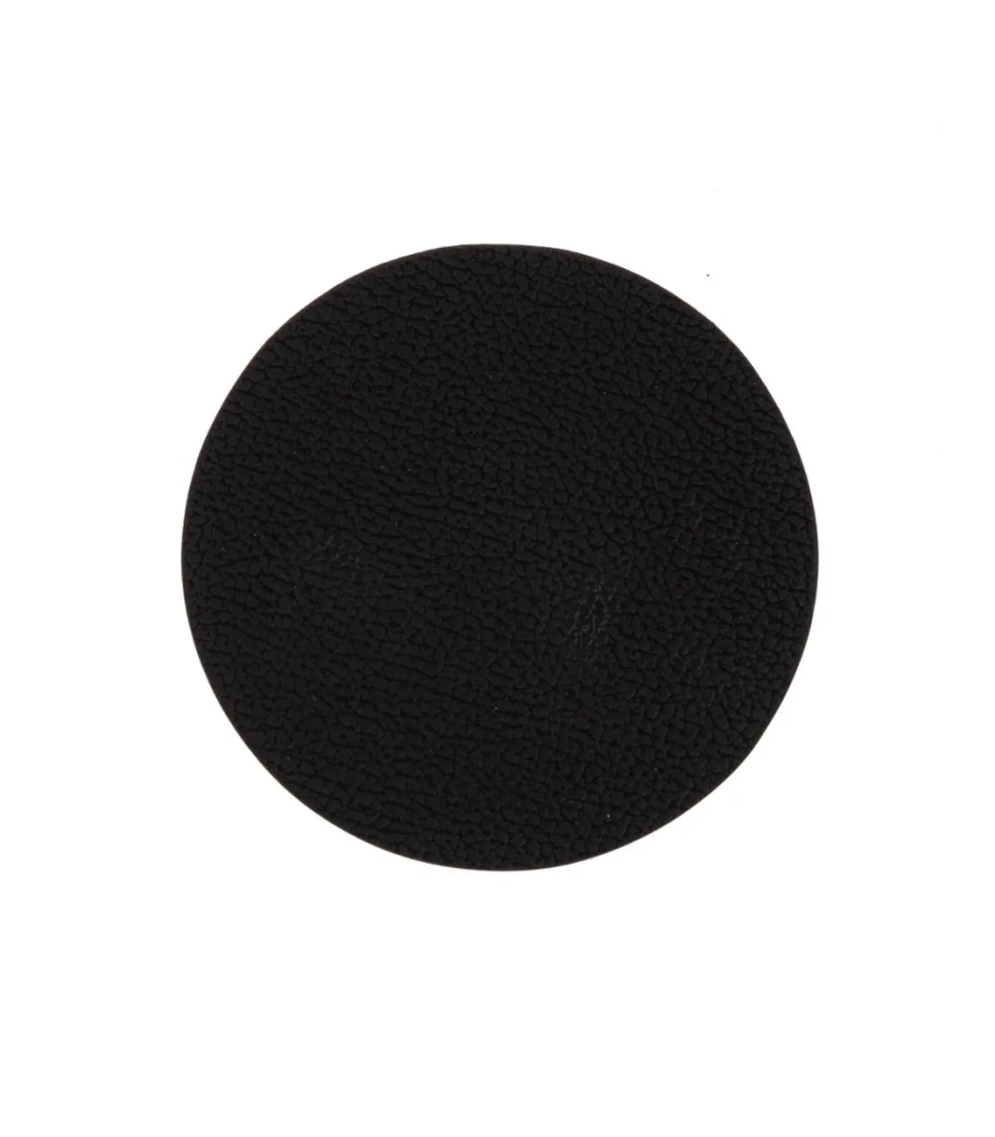 Jay Hill Onderzetters - Vegan leer - Zwart / Cognac - dubbelzijdig - ø 10 cm - 6 stuks