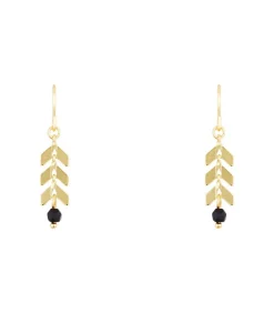 Oorbellen "Antia" Zwarte Agaat DAMES Oorbellen