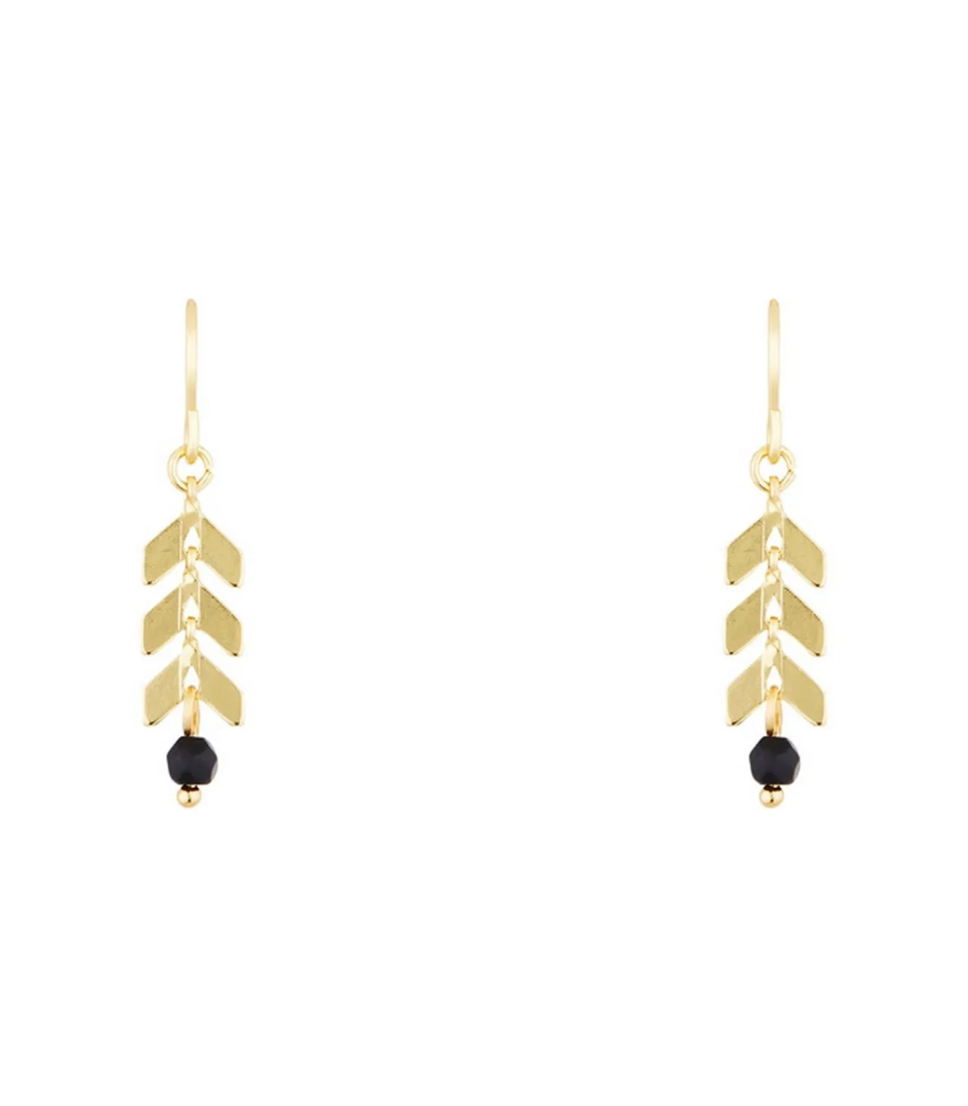 Oorbellen "Antia" Zwarte Agaat DAMES Oorbellen