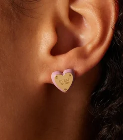 DAMES GUESS Oorbellen Staal - Goud- en Zilverkleurig