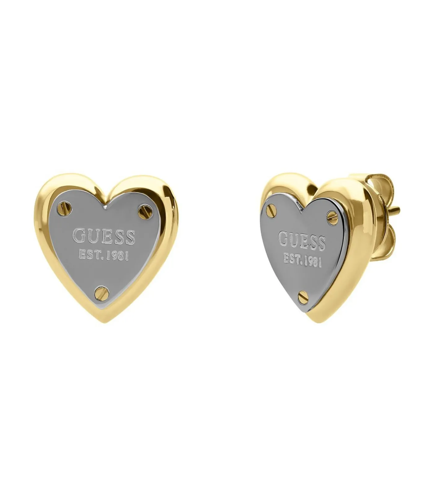 DAMES GUESS Oorbellen Staal - Goud- en Zilverkleurig