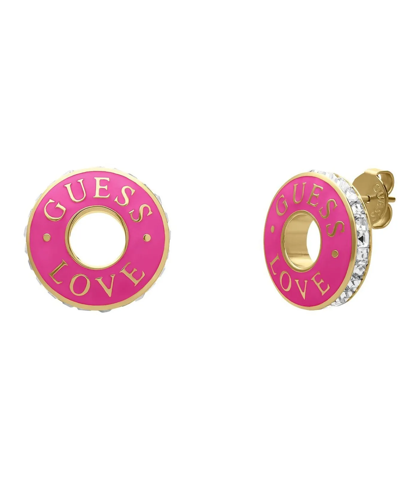 DAMES GUESS Oorbellen Staal - Goudkleurig