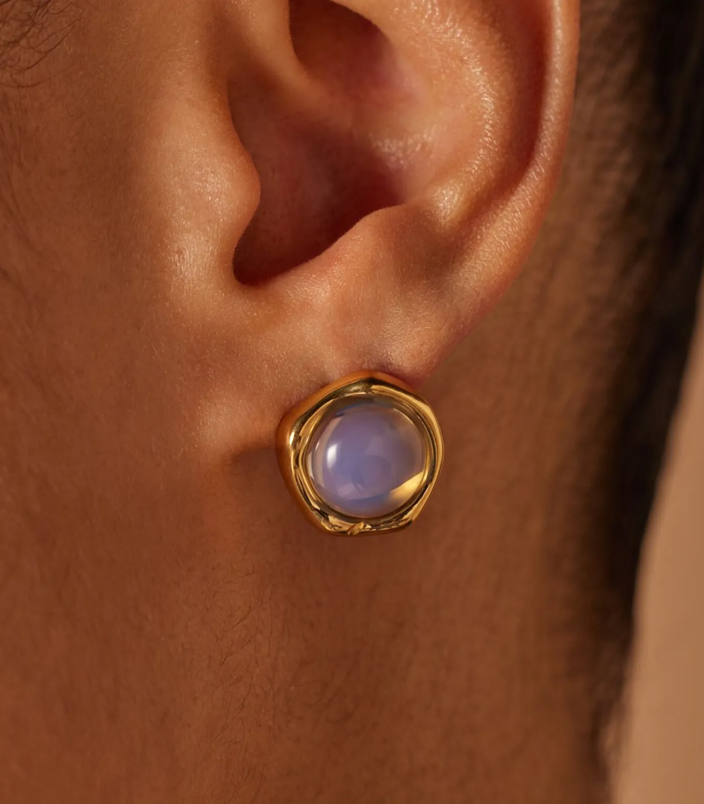 DAMES Lucardi Oorbellen Staal - Goudkleurig