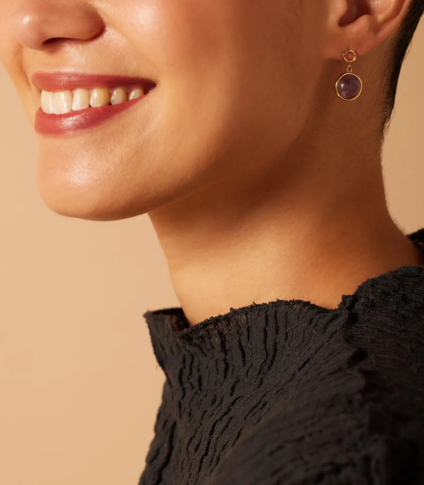 DAMES Lucardi Oorbellen Staal - Goudkleurig