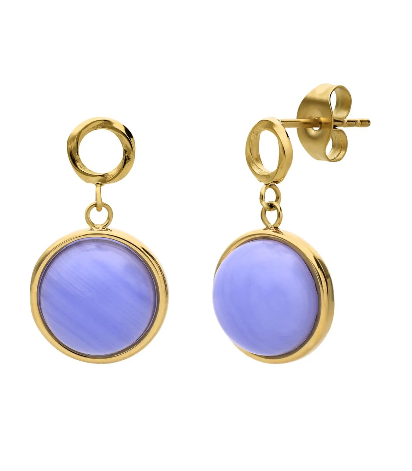 DAMES Lucardi Oorbellen Staal - Goudkleurig