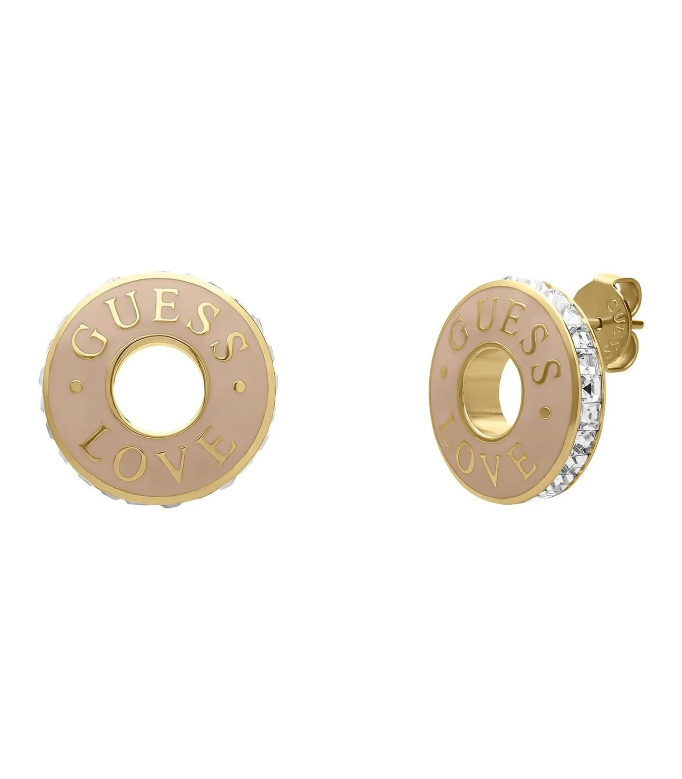 DAMES GUESS Oorbellen Staal - Goudkleurig