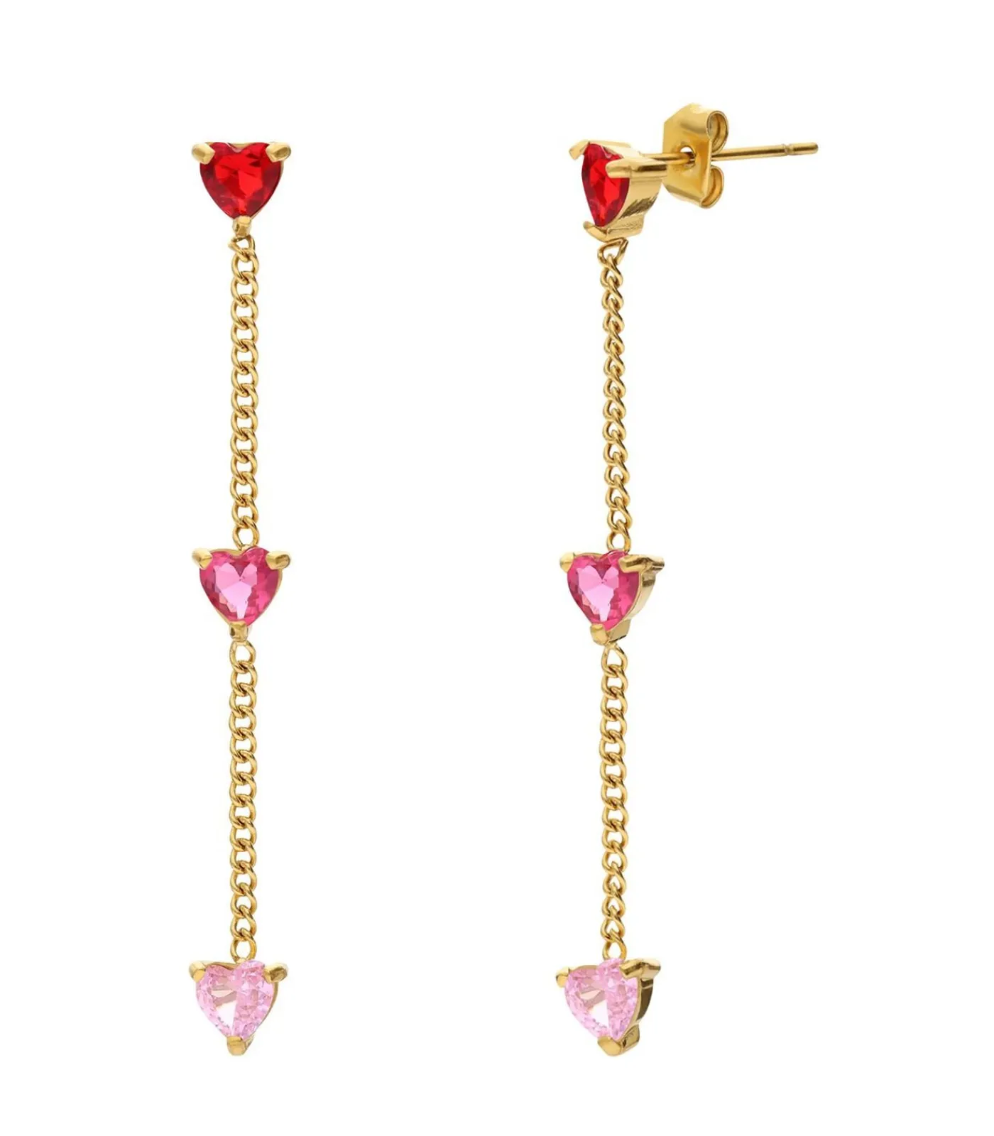 Hot Oorbellen Staal - Goudkleurig DAMES Oorbellen