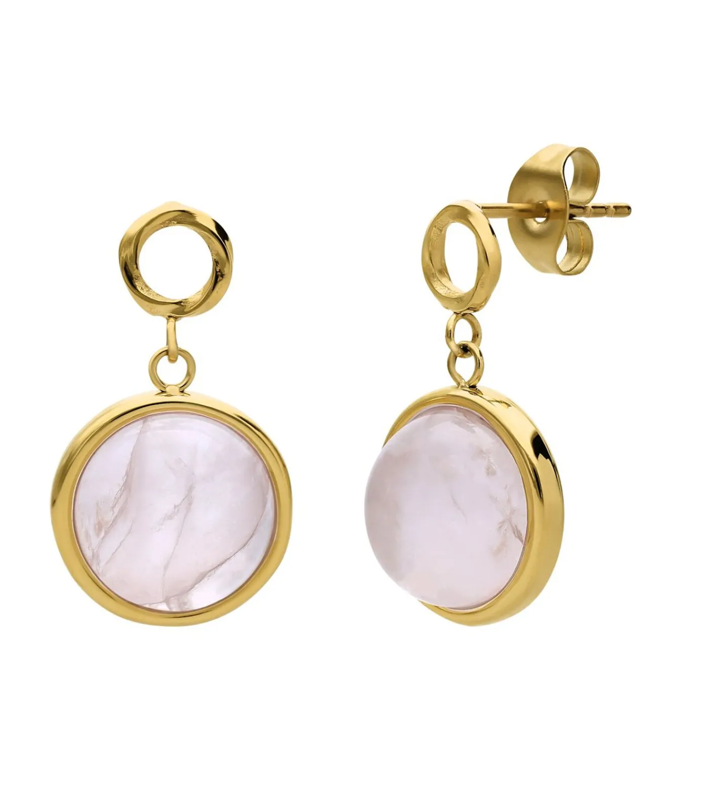 DAMES Lucardi Oorbellen Staal - Goudkleurig