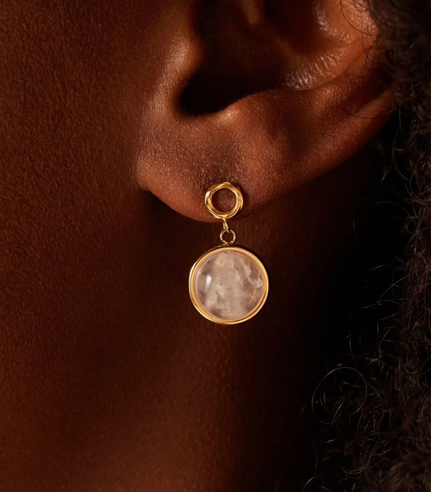 DAMES Lucardi Oorbellen Staal - Goudkleurig