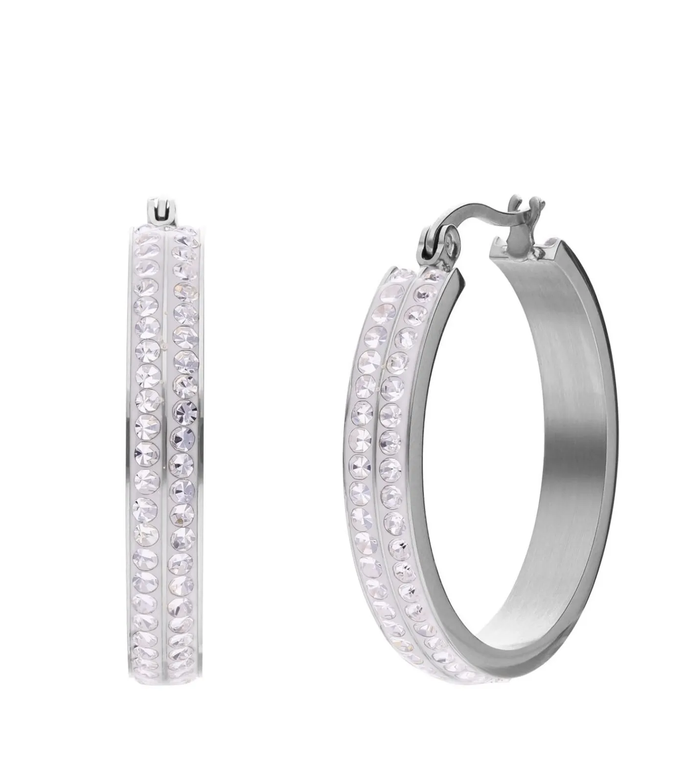 Outlet Oorbellen Staal - Zilverkleurig DAMES Oorbellen