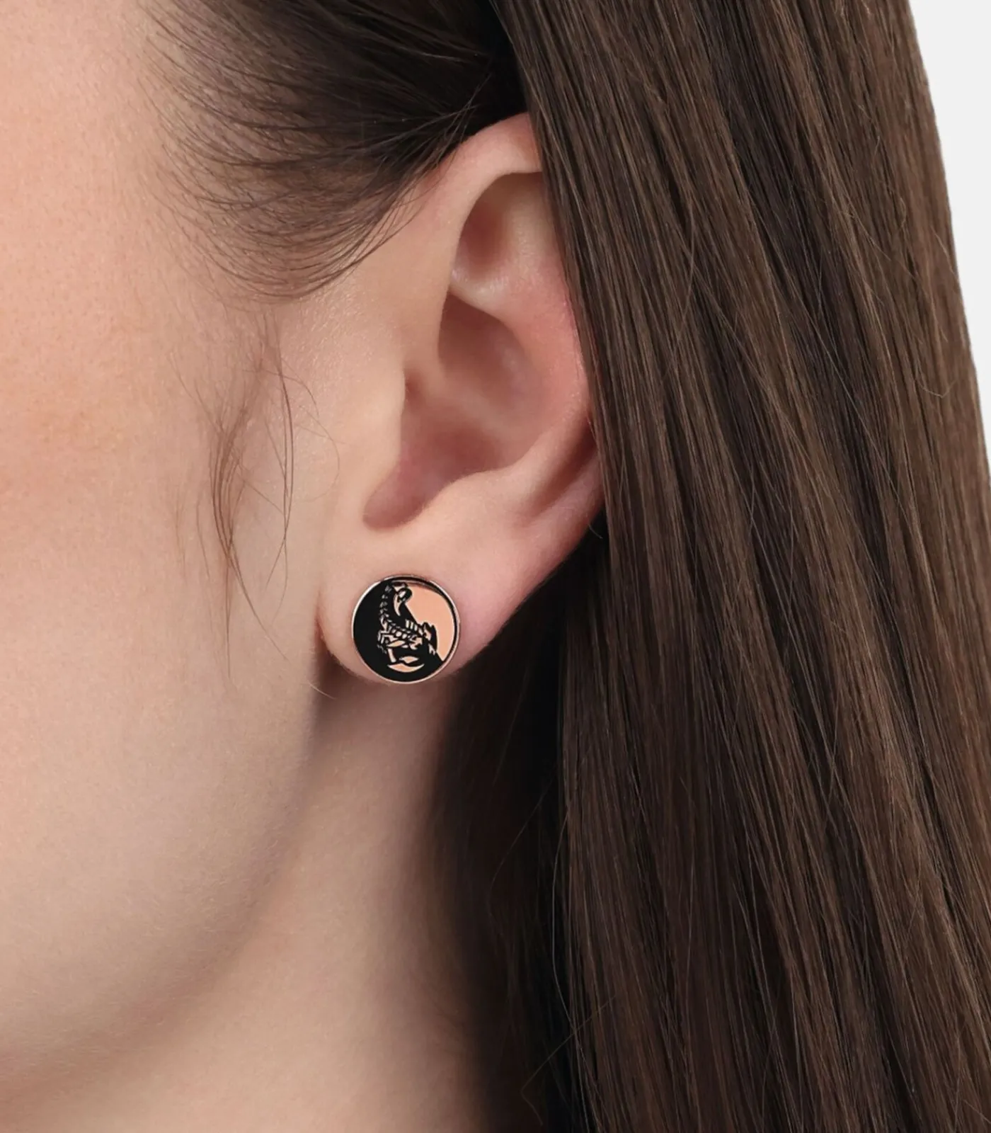 Heren Amor Oorbellen voor mannen en vrouwen, unisex, roestvrij staal | schorpioen