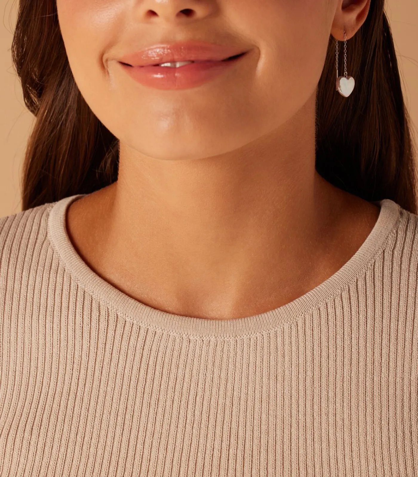 Oorbellen Zilver - Hanger met hartjes DAMES Oorbellen