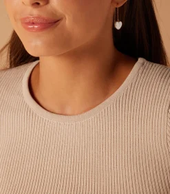 Hot Oorbellen Zilver - Hanger met hartjes DAMES Oorbellen