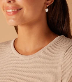 Hot Oorbellen Zilver - Hartjes DAMES Oorbellen