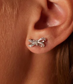 Discount Oorbellen Zilver - Strik DAMES Oorbellen