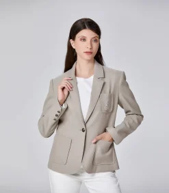 DAMES Smart & Joy Op maat gemaakt jasje met patch