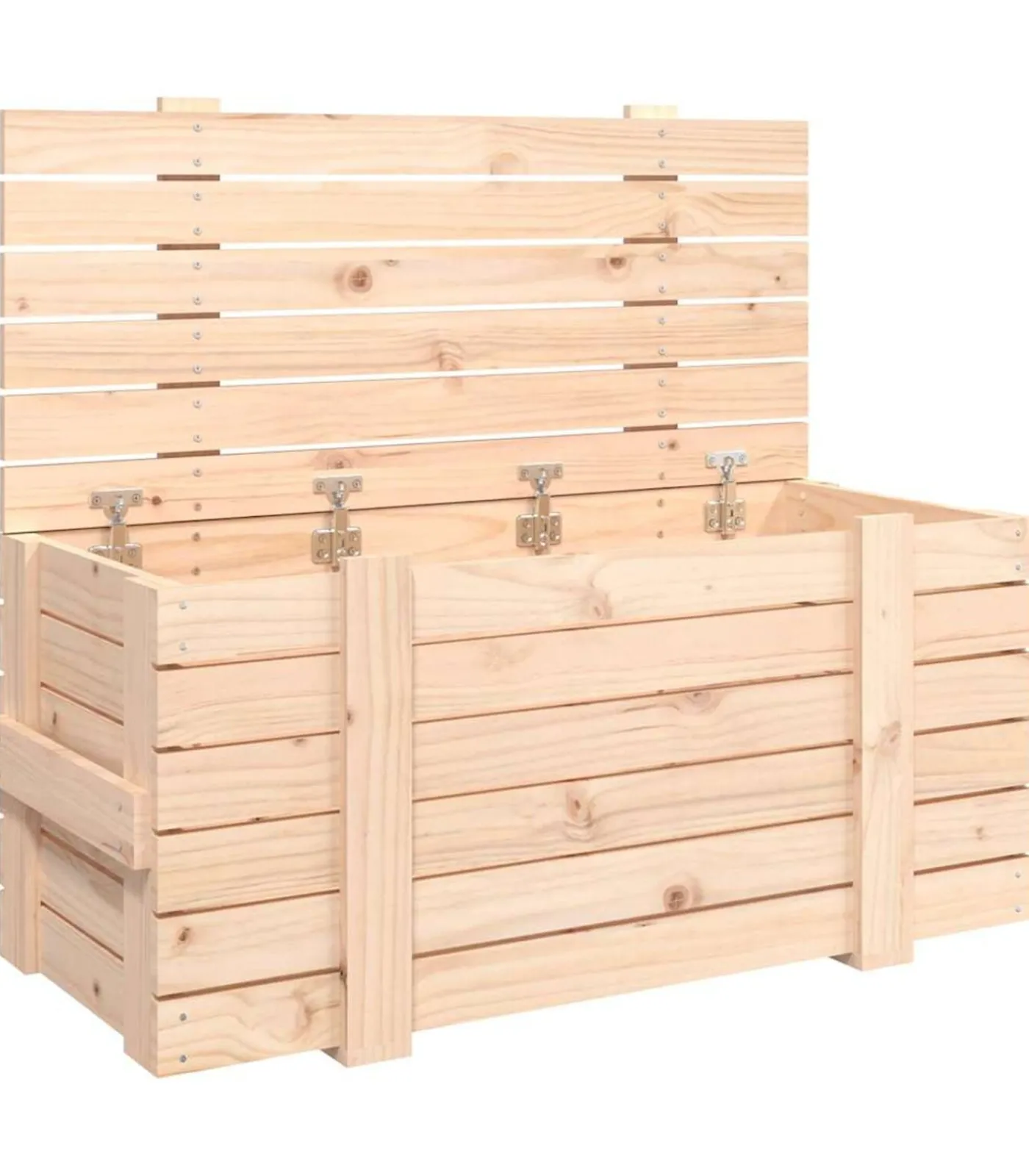 Sale Opbergbox 91x40,5x42 cm massief grenenhout Organiseren