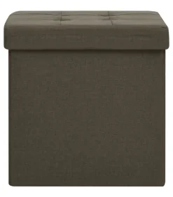 New Opbergkruk inklapbaar kunstlinnen donkerbruin Stoelen