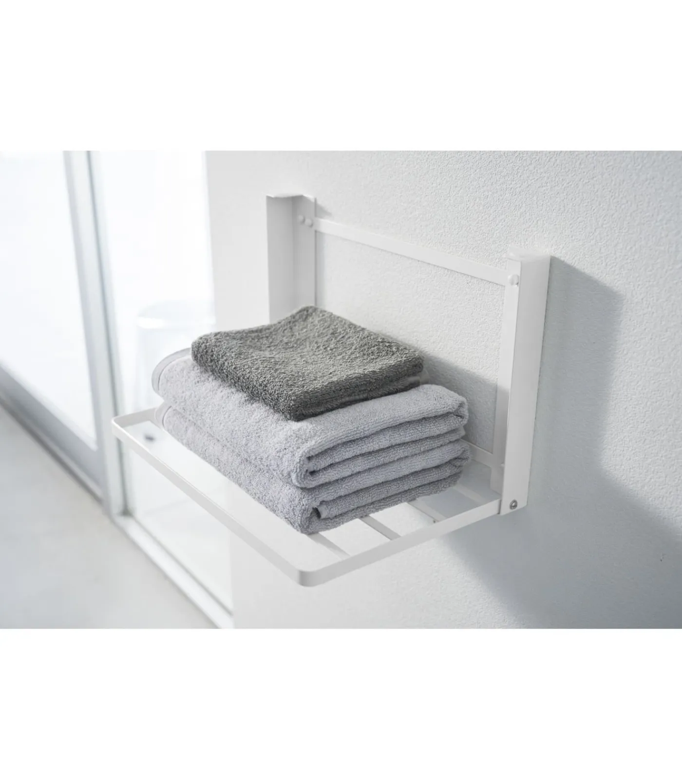 YAMAZAKI Opvouwbare Wandplank - Tower - Wit