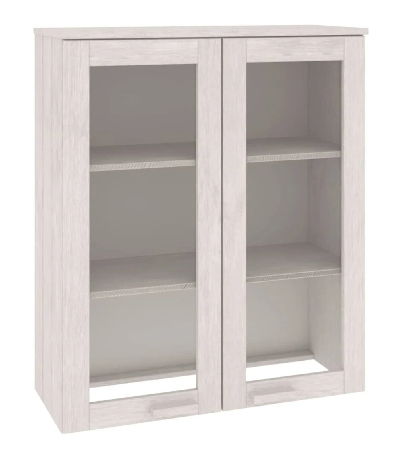 Opzetkast HAMAR 85x35x100 cm massief grenenhout wit Meubels