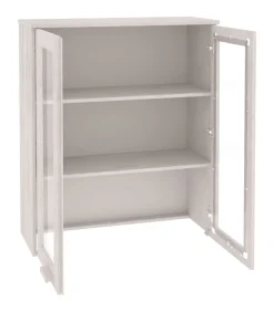 Opzetkast HAMAR 85x35x100 cm massief grenenhout wit Meubels