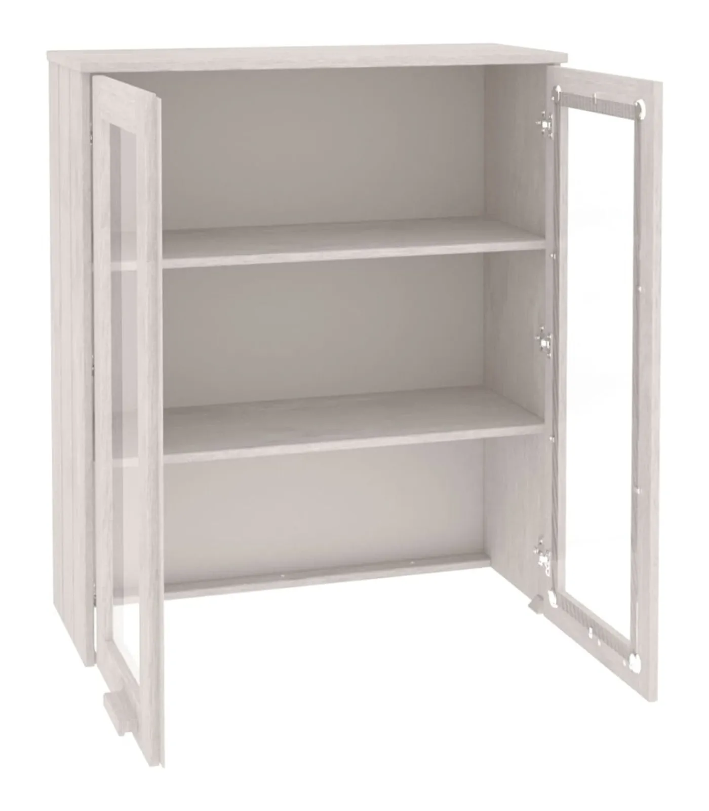 Opzetkast HAMAR 85x35x100 cm massief grenenhout wit Meubels