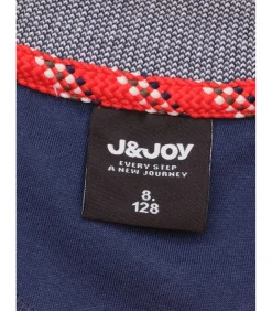 Kinderen J&JOY Oranje jongens poloshirt met micro bergpatroon met reflectie