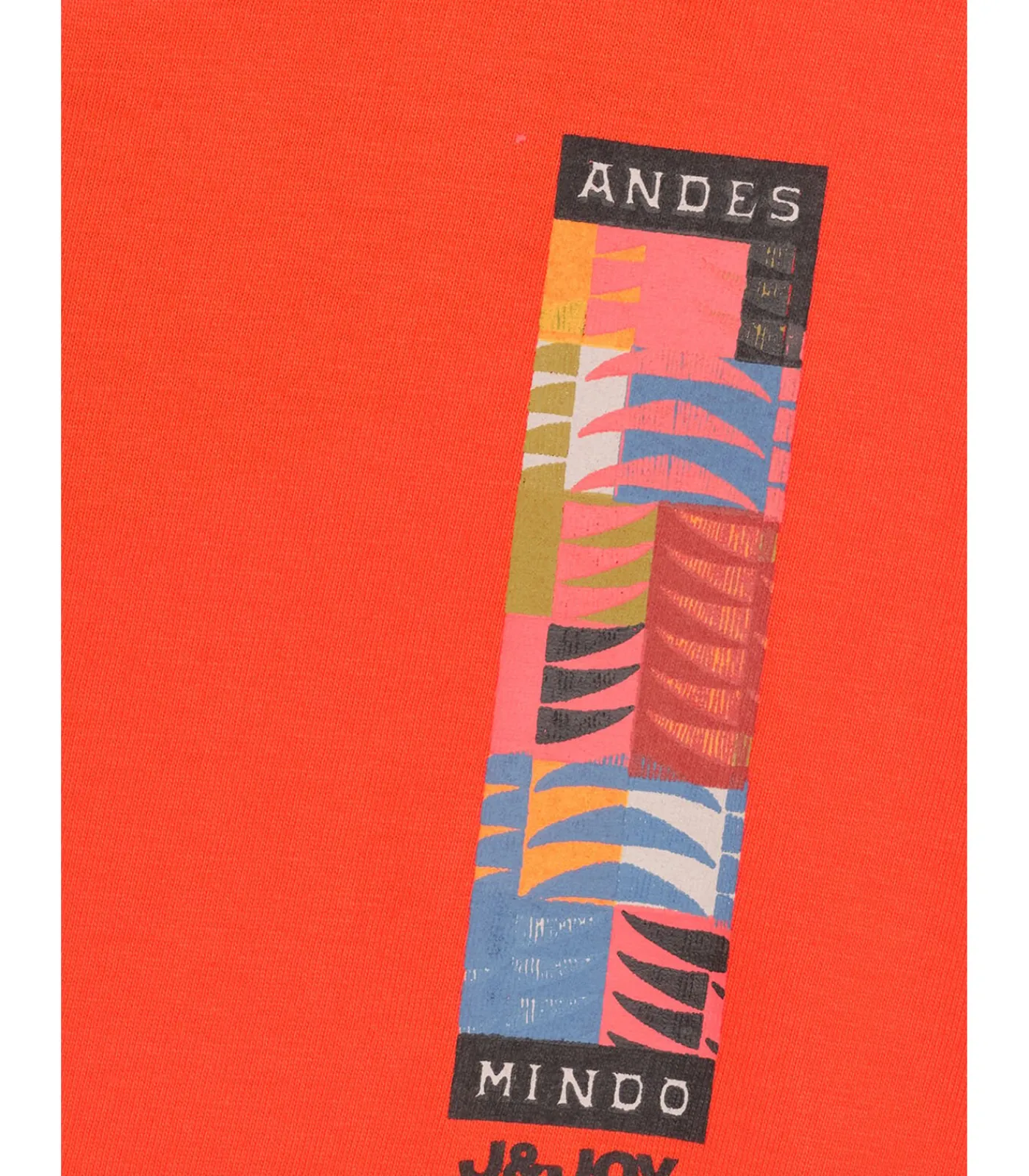 Sale Oranje T-shirt met lange mouwen voor jongens met Andes-print op de rug Kinderen T-Shirts & Polo's