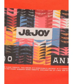 Sale Oranje T-shirt met lange mouwen voor jongens met Andes-print op de rug Kinderen T-Shirts & Polo's