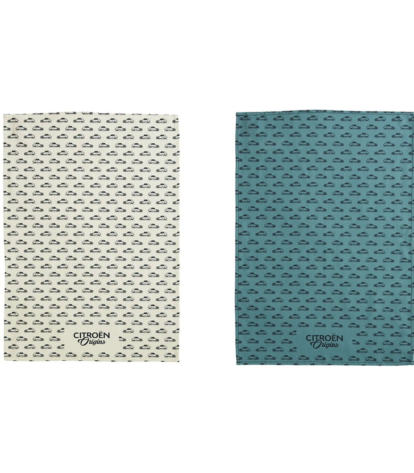 New Origins - Set van 2 katoenen theedoeken met print Keuken- & Tafellinnen