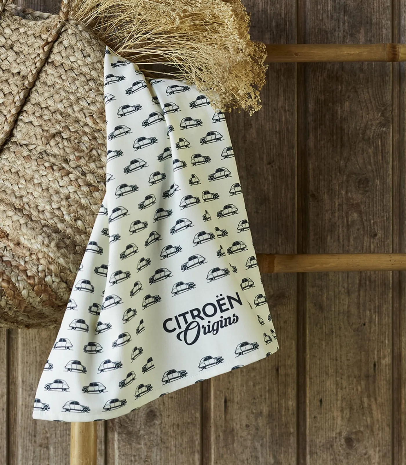 New Origins - Set van 2 katoenen theedoeken met print Keuken- & Tafellinnen