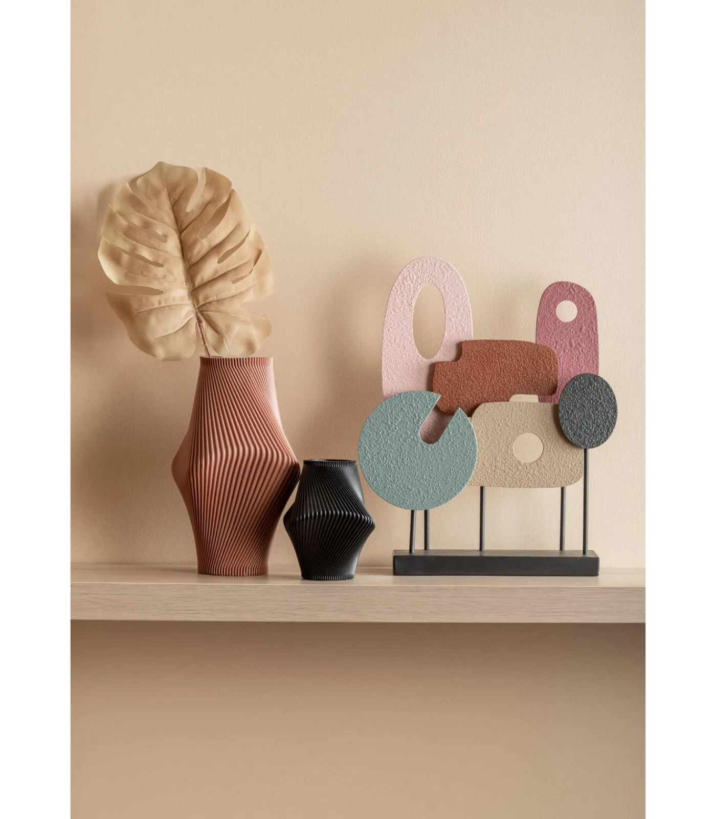 Present Time Ornament Abstract Art - - 36x9.5x44cm