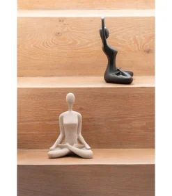 Outlet Ornament Open Lotus - Grijs - 15x11x21cm Decoratie