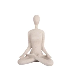 Outlet Ornament Open Lotus - Grijs - 15x11x21cm Decoratie